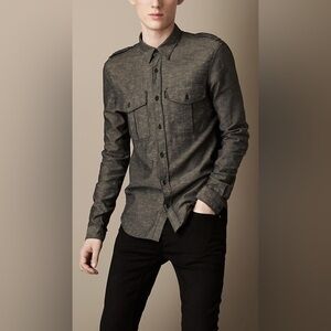 BURBERRY BRIT Tailored Western Style Shirt Size Small VGUC